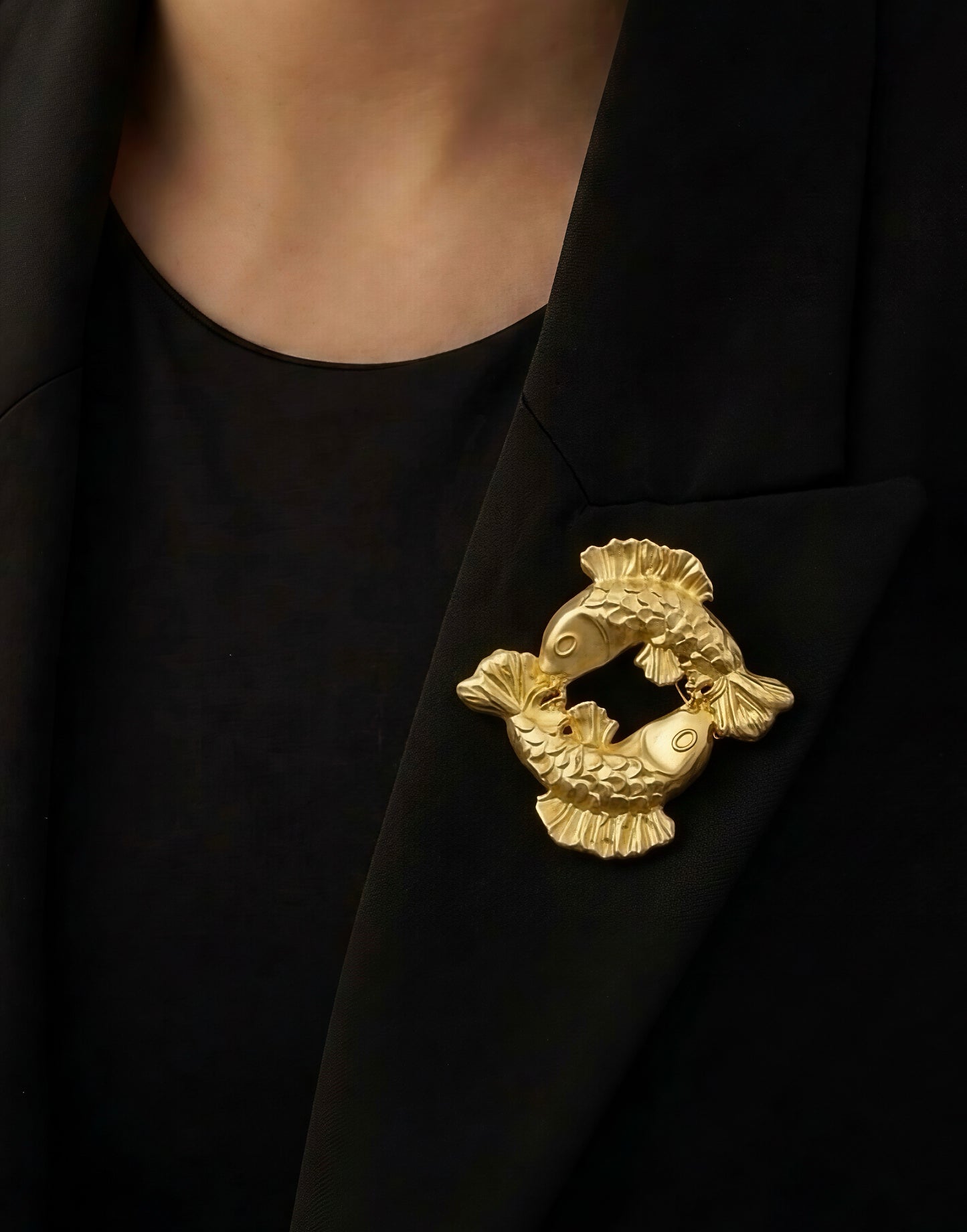 Pisces Zodiac Brooch
