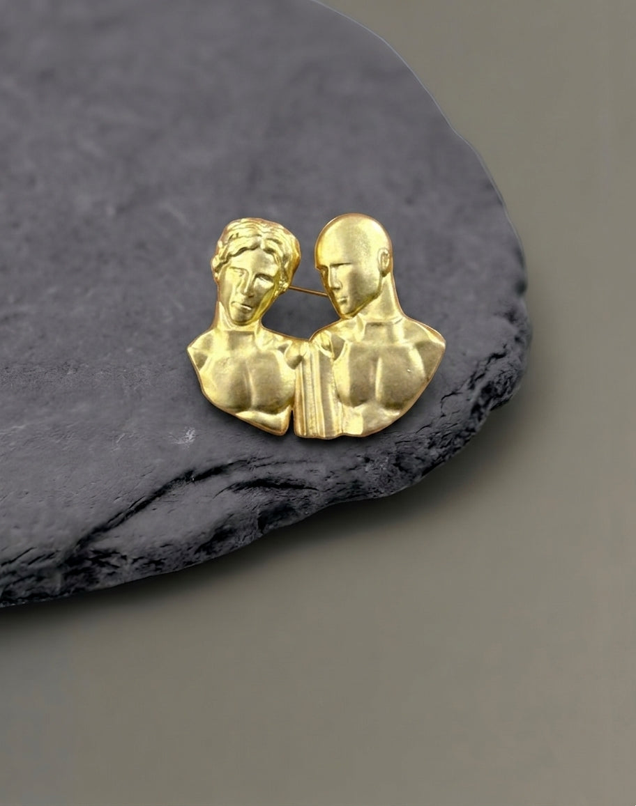 Gemini Zodiac Brooch