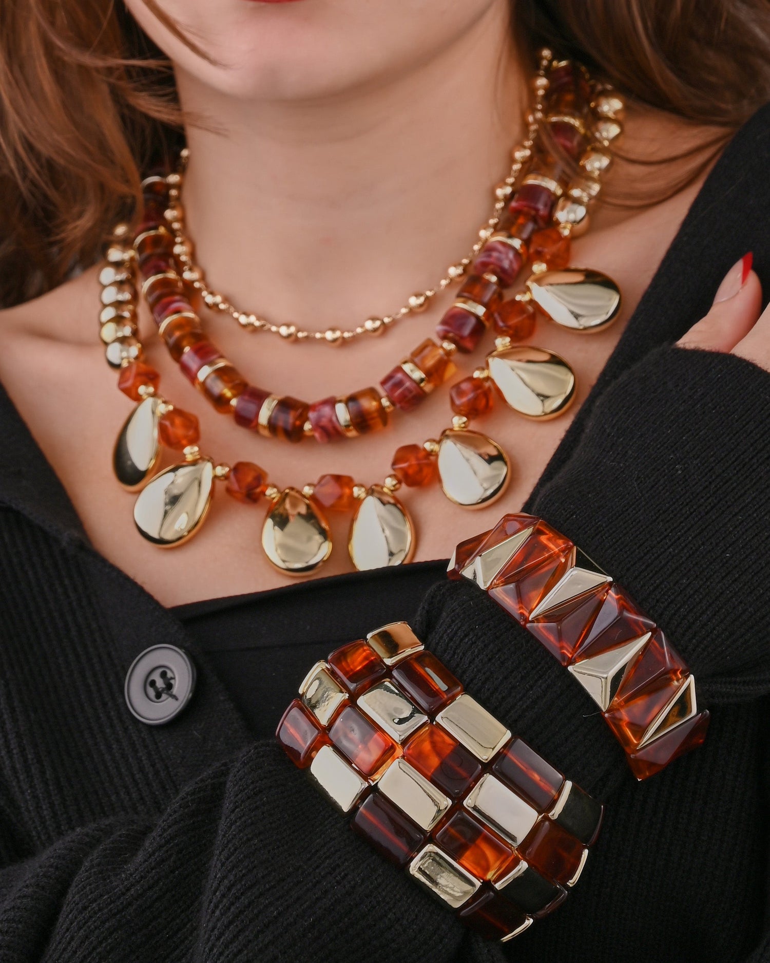 Chunky Bangles & Statement Necklaces