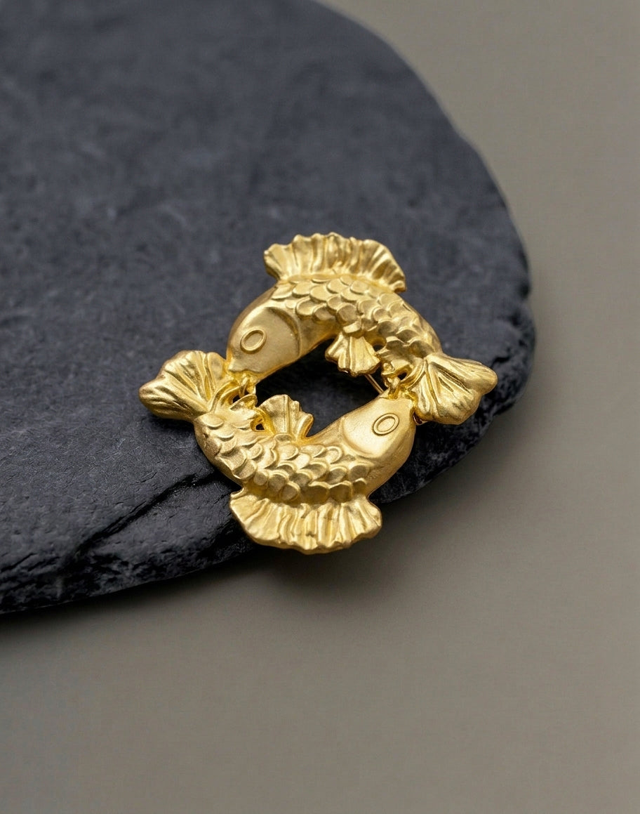 Pisces Zodiac Brooch