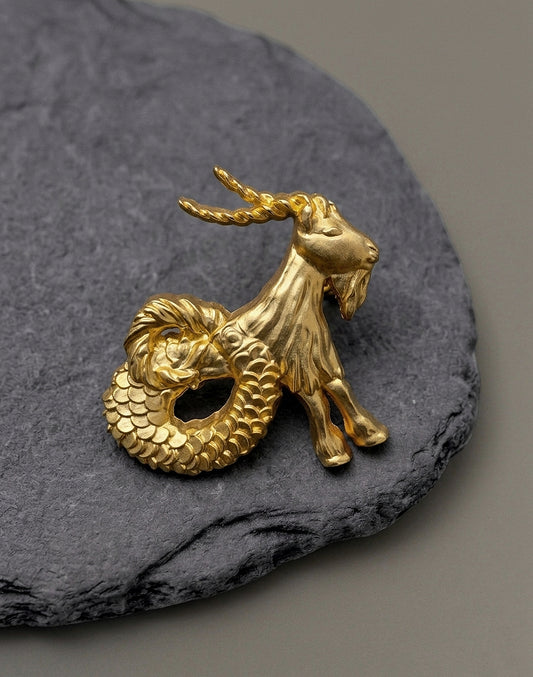 Capricorn Zodiac Brooch