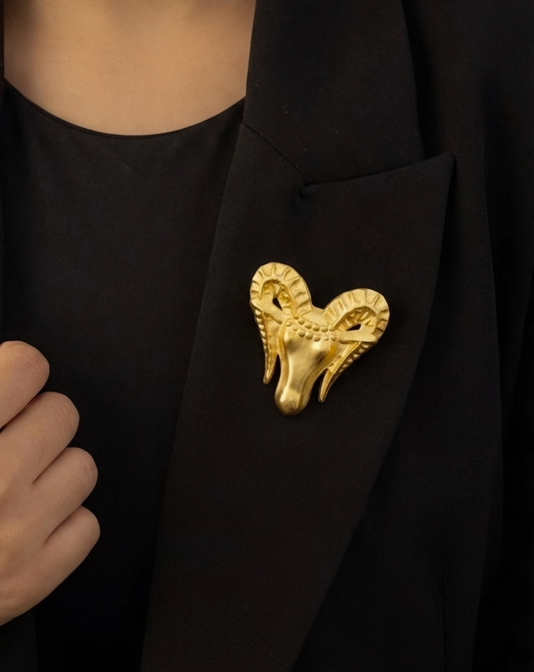 Aries Zodiac Brooch