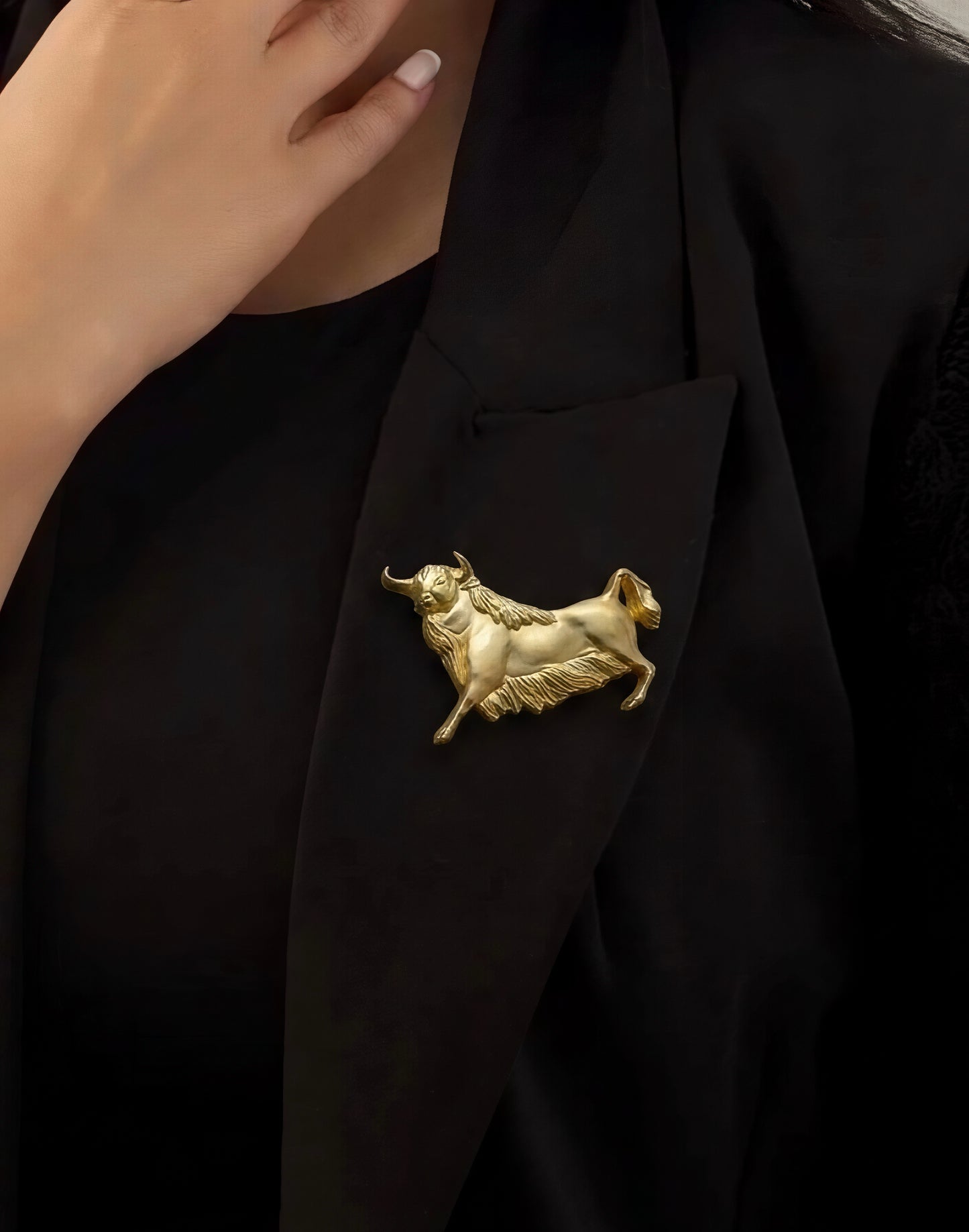 Taurus Zodiac Brooch
